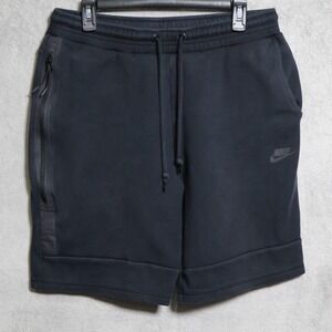 Nike Sportswear Tech Fleece Shorts Mens Large Black Athletic Casual 628984-010